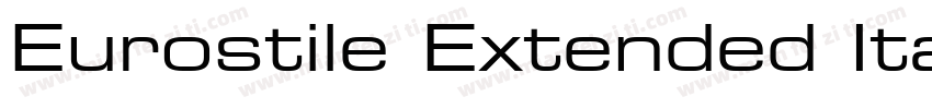 Eurostile Extended Italic字体转换